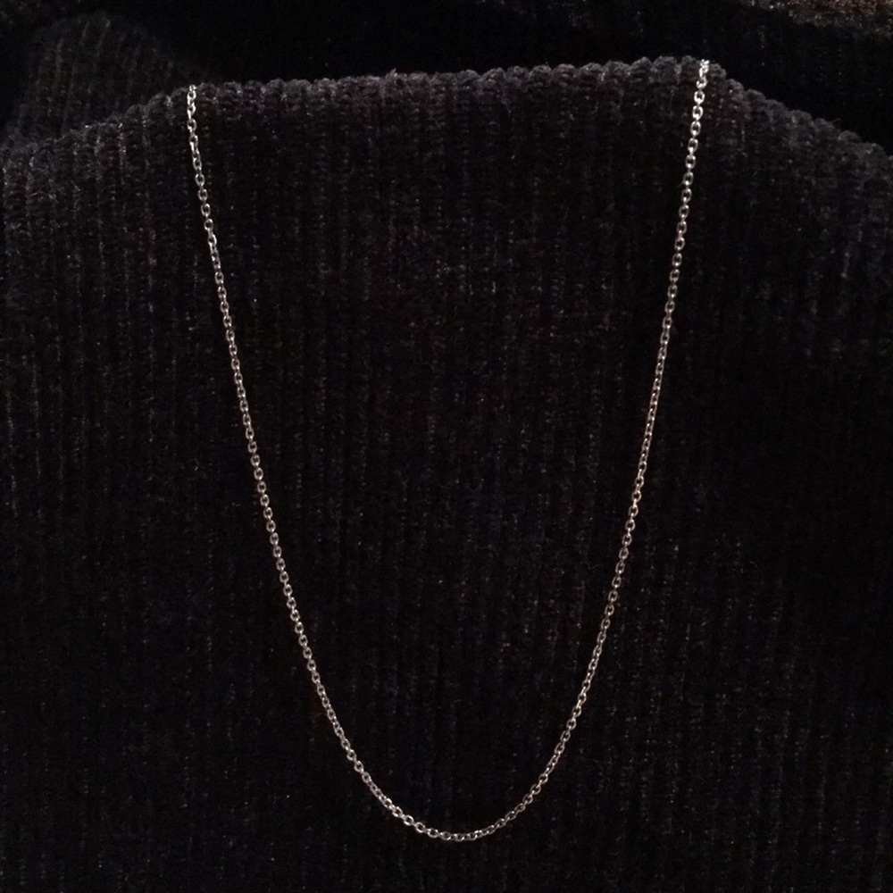 18” Sterling Silver Necklace (Stamped 925 ITALY)